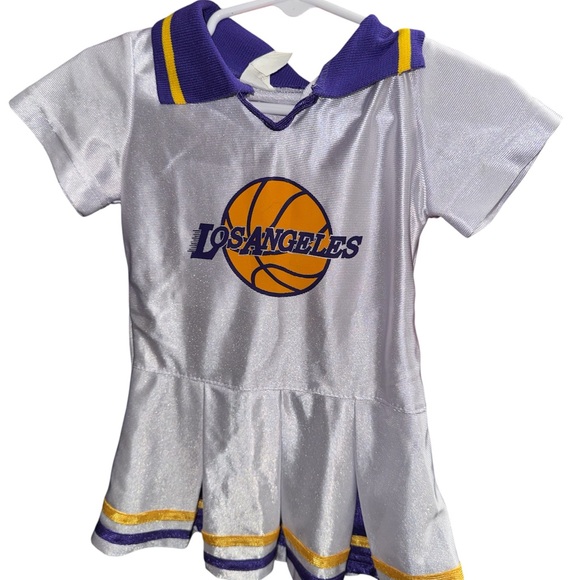 NBA Los Angeles Kids Dress - Purple, Yellow, and White - Picture 1 of 2